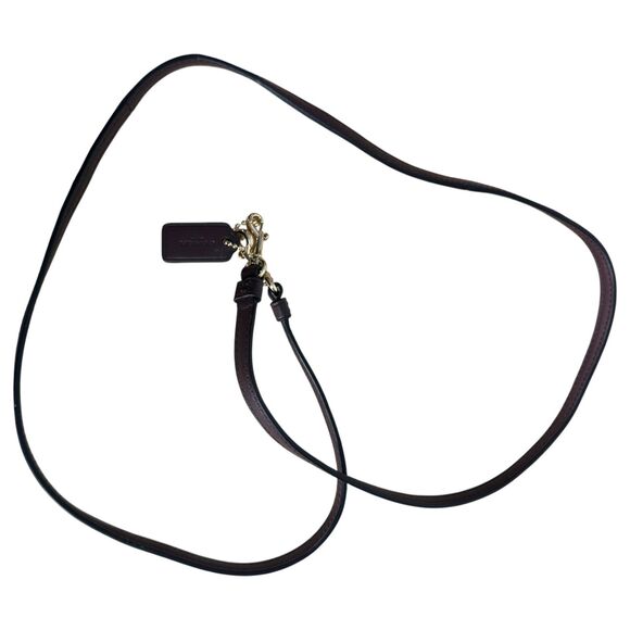 Coach Dark Purple Hang Tag and Crossbody Strap - Picture 1 of 3